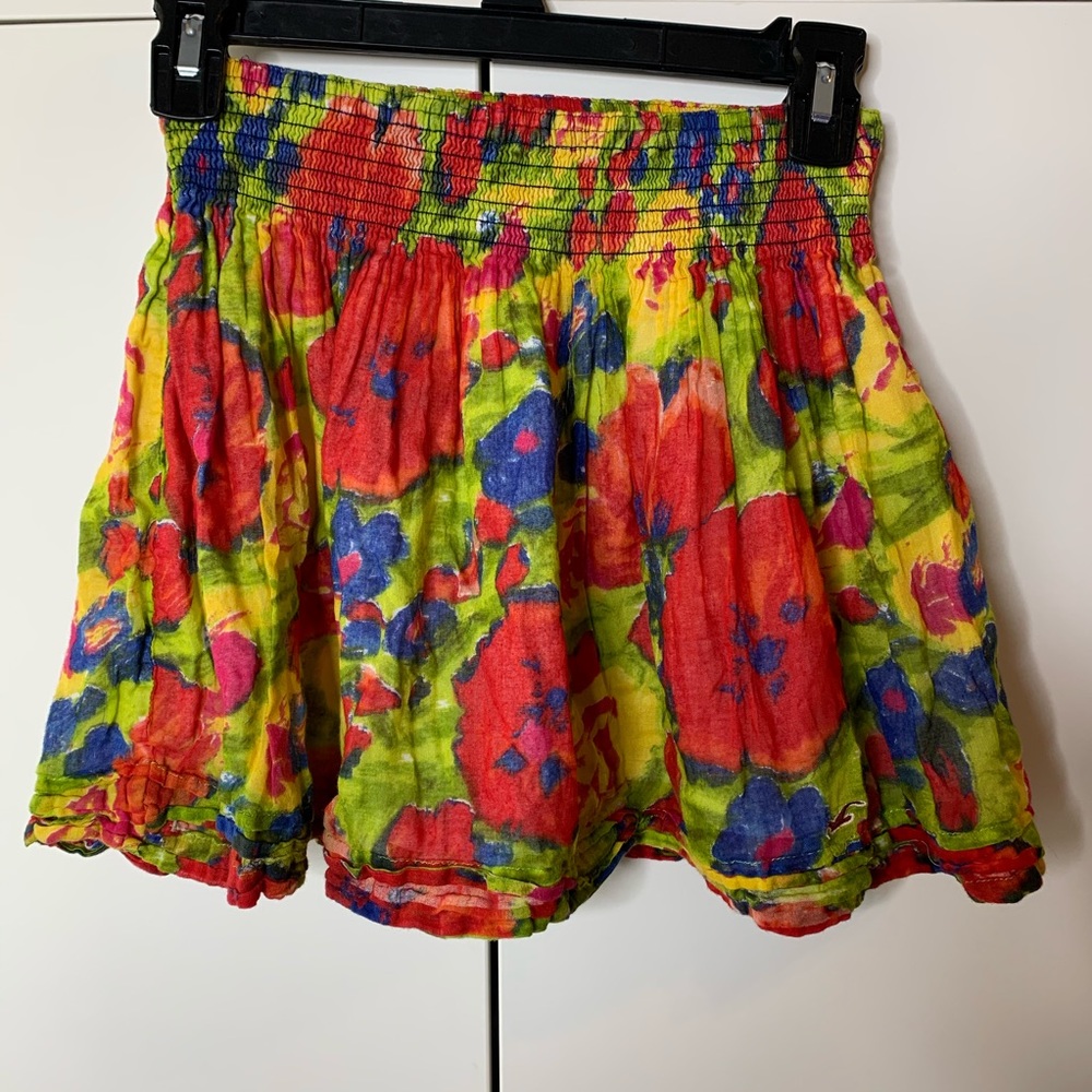 Hollister Thick WaistBand Floral Skirt